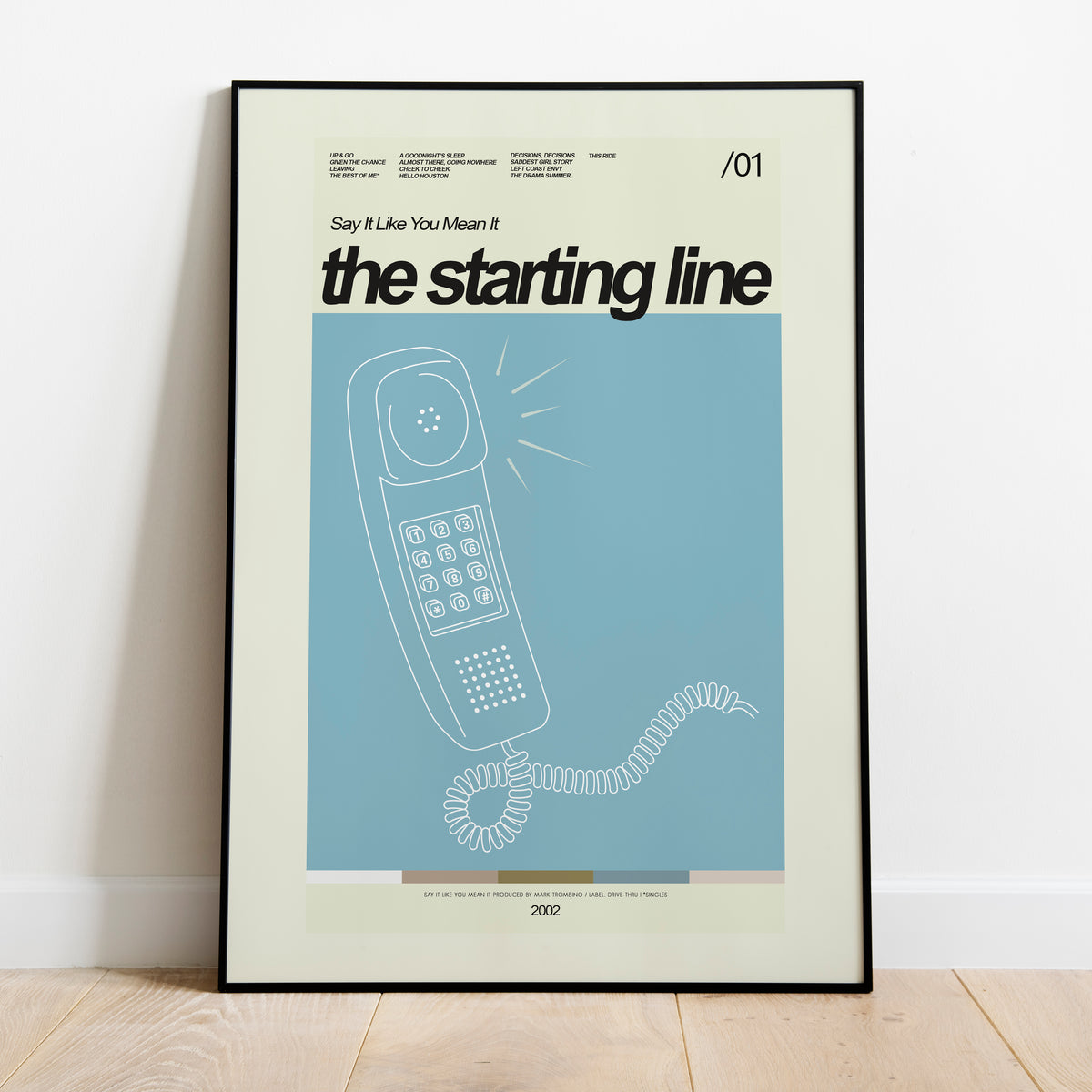 The Starting Line - Say It Like You Mean It (Album) Inspired | 12"x18" or 18"x24" Print only