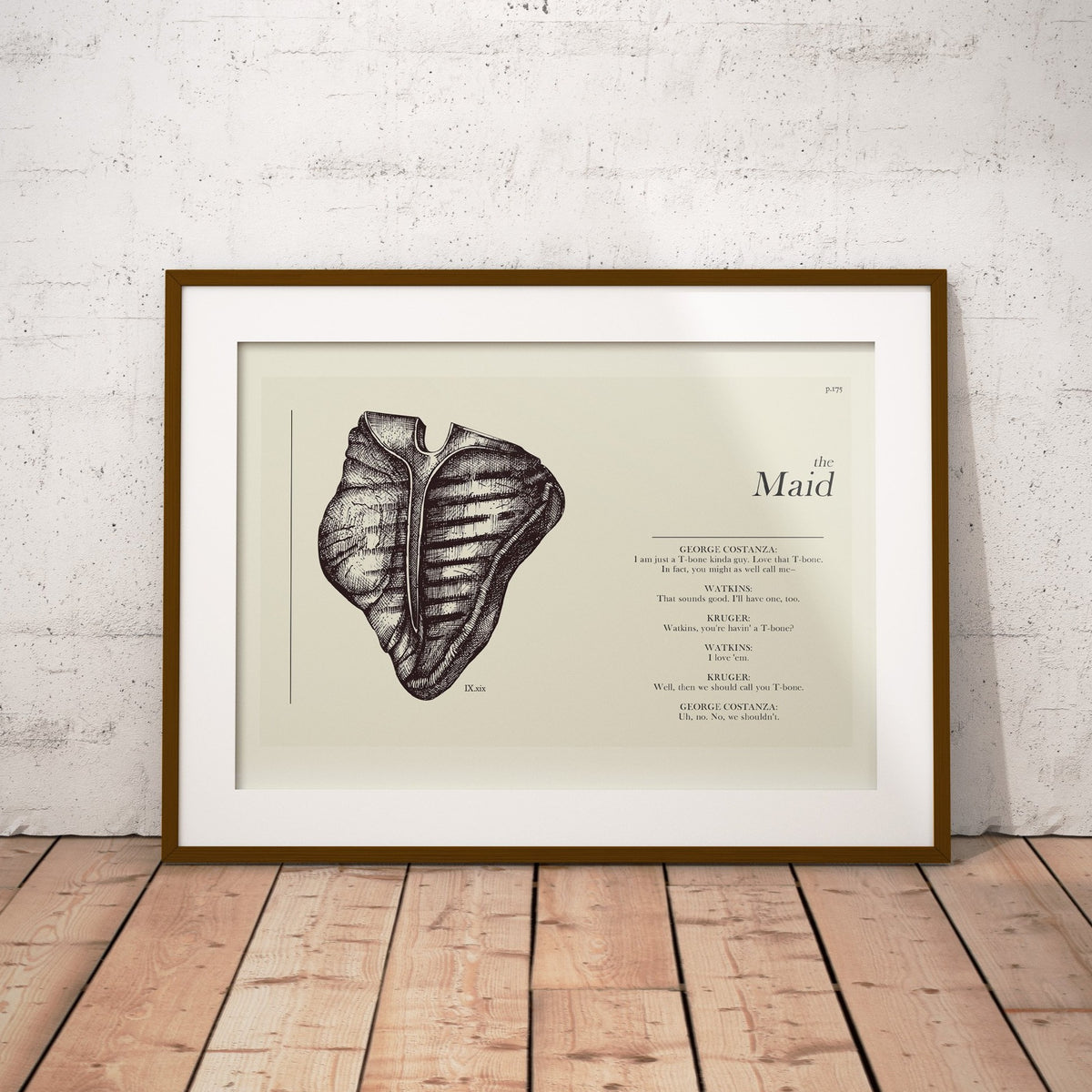 Seinfeld "The Maid" Schematic | 12"x18" or 18"x24" Print only