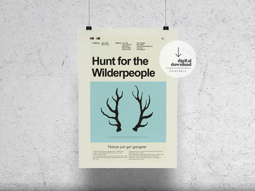 Hunt for the Wilderpeople | DIGITAL ARTWORK DOWNLOAD | PrintsandgiggIes