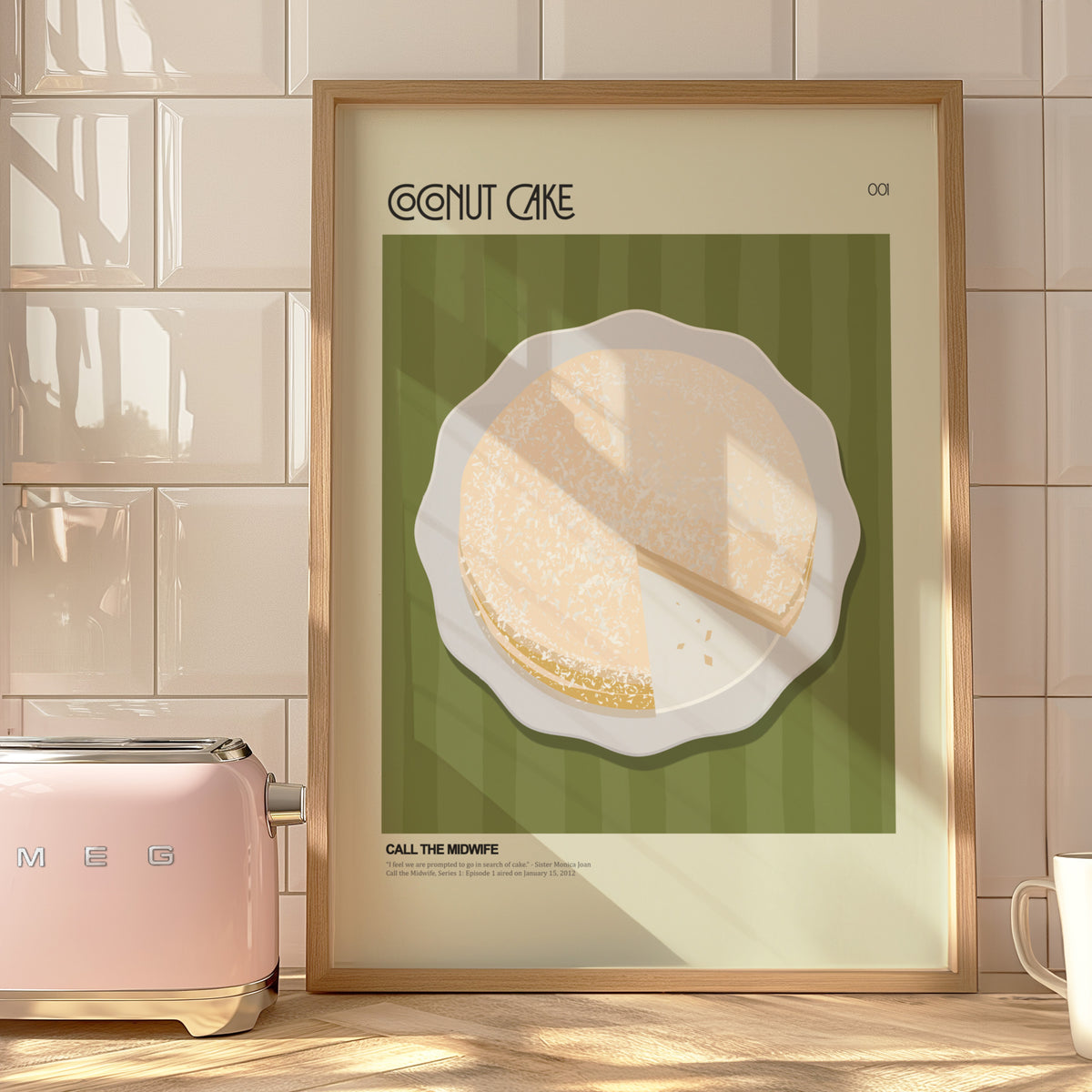 Coconut Cake Inspired by Call the Midwife - Food on Film Series 001  | 12"x16" Print only