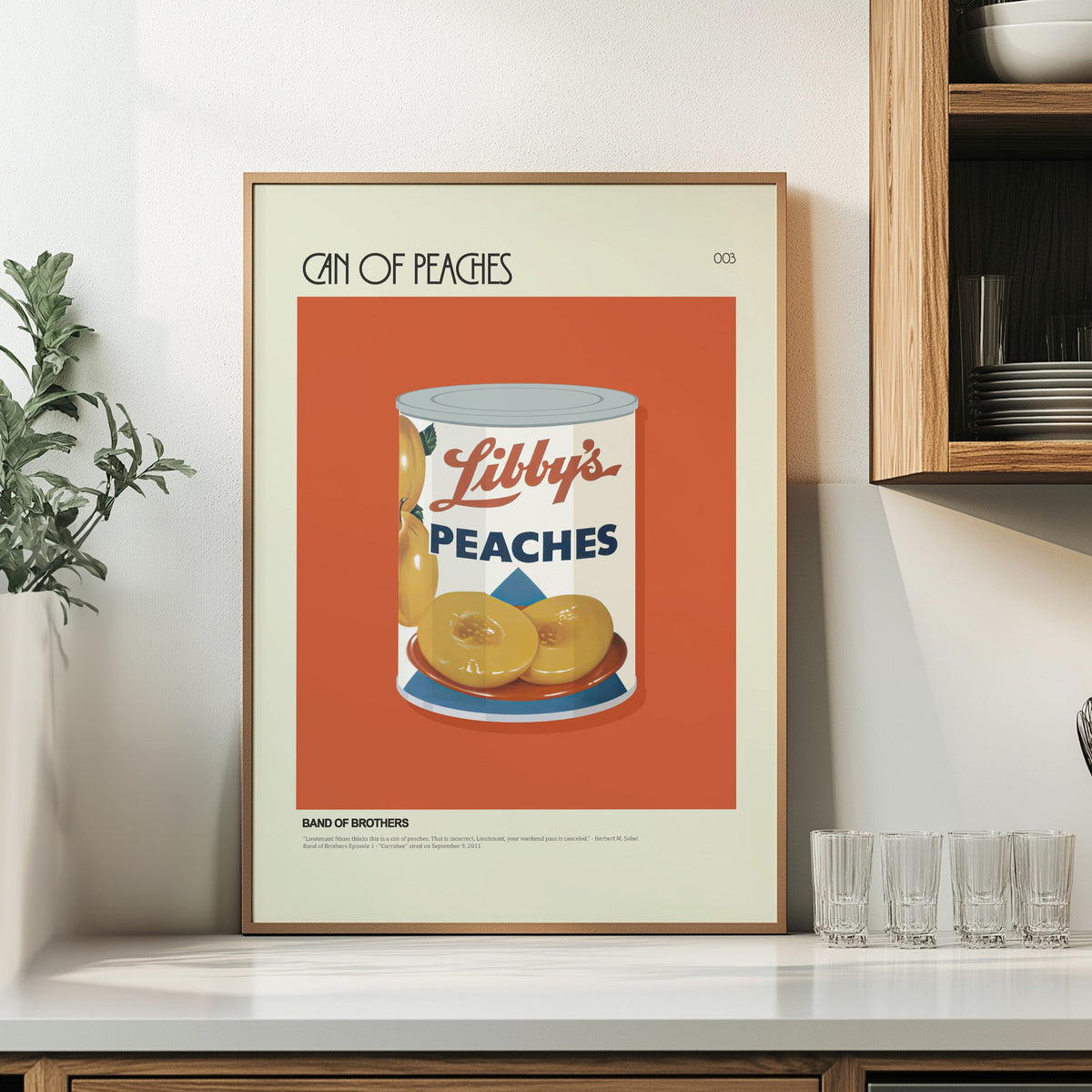 Can of Peaches Inspired by Band of Brothers - Food on Film Series 003 | 12"x16" Print only
