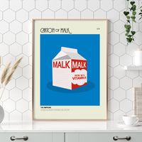Load image into Gallery viewer, Carton of Malk Inspired by The Simpsons - Food on Film Series 004 | 12&quot;x16&quot; Print only
