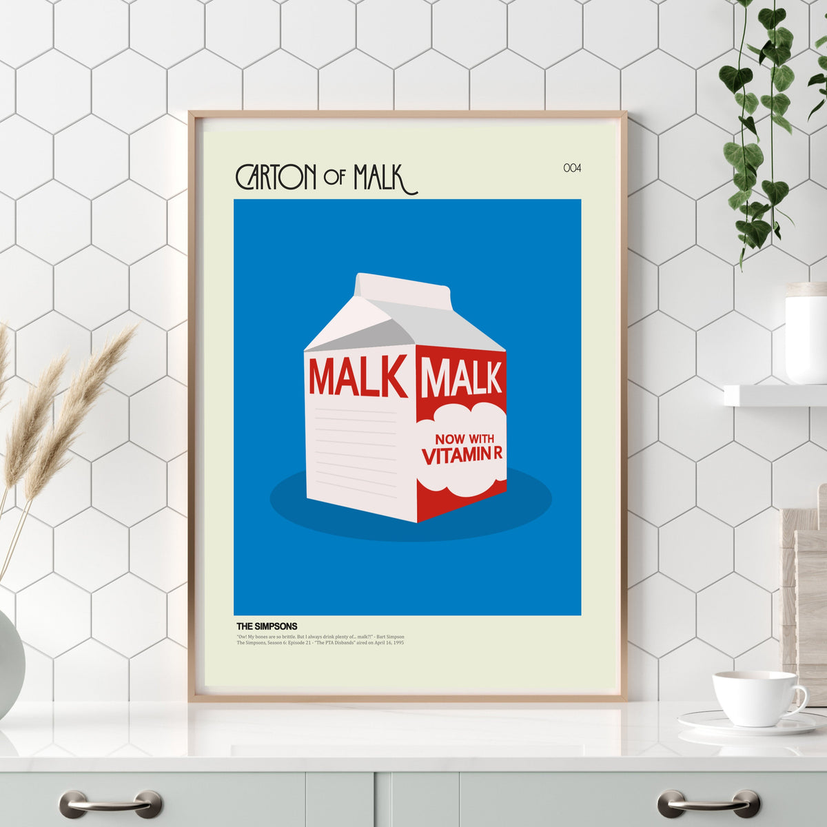 Carton of Malk Inspired by The Simpsons - Food on Film Series 004 | 12"x16" Print only