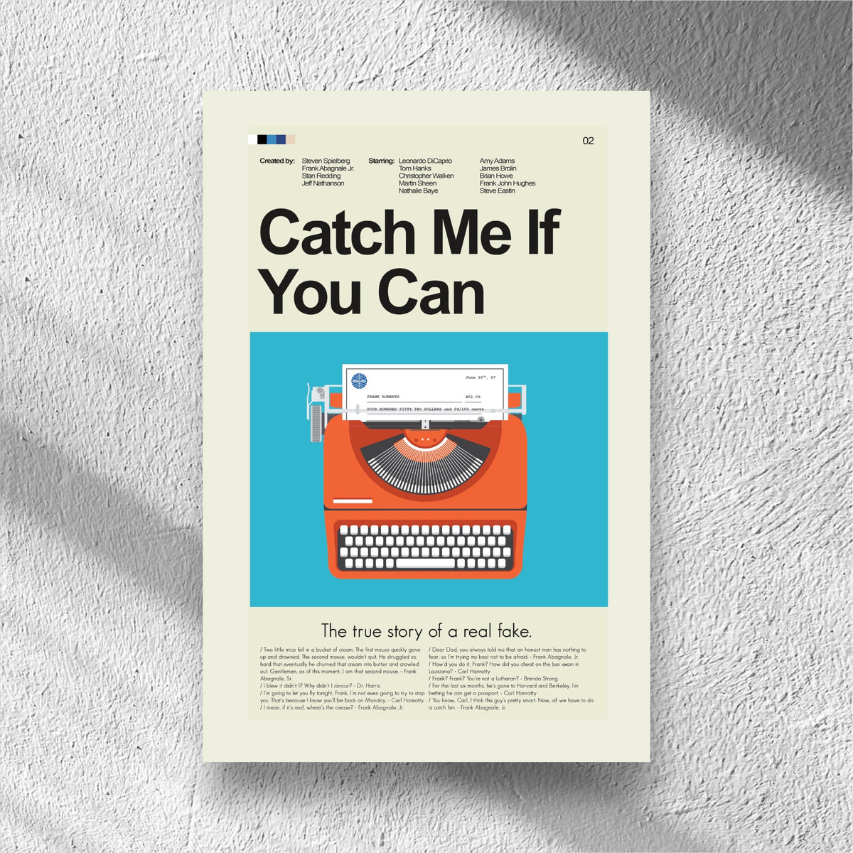 Catch Me If You Can - Checks | 12"x18" or 18"x24" Print Only