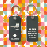 Load image into Gallery viewer, Grey&#39;s Anatomy - On Call Room keychain
