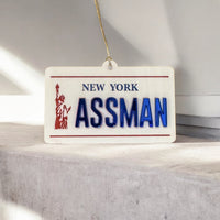 Load image into Gallery viewer, Bort or Assman License PlateChristmas Ornament
