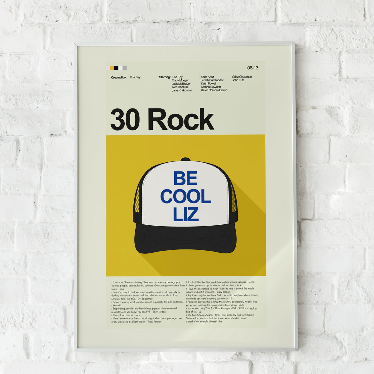 30 Rock - Trucker Hat | 12"x18" or 18"x24" Print only