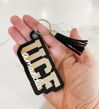 Load image into Gallery viewer, SPORTS! Custom Name Acrylic Keychain
