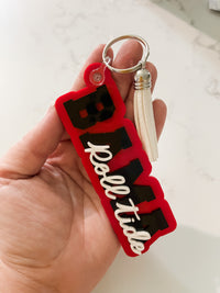 Load image into Gallery viewer, SPORTS! Custom Name Acrylic Keychain
