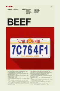 Load image into Gallery viewer, BEEF - License Plate | 12&quot;x18&quot; or 18&quot;x24&quot; Print only
