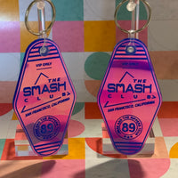 Load image into Gallery viewer, The Smash Club | Iridescent Retro Motel Keychain
