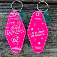 Load image into Gallery viewer, Keys to the Dreamhouse (Barbie) | Retro Motel Keychain
