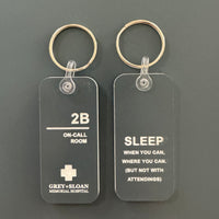 Load image into Gallery viewer, Grey&#39;s Anatomy - On Call Room keychain

