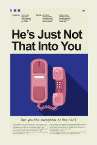 Load image into Gallery viewer, He&#39;s Just Not That Into You - Pink Phone | 12&quot;x18&quot; or 18&quot;x24&quot; Print only
