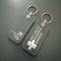 Load image into Gallery viewer, Grey&#39;s Anatomy - On Call Room keychain
