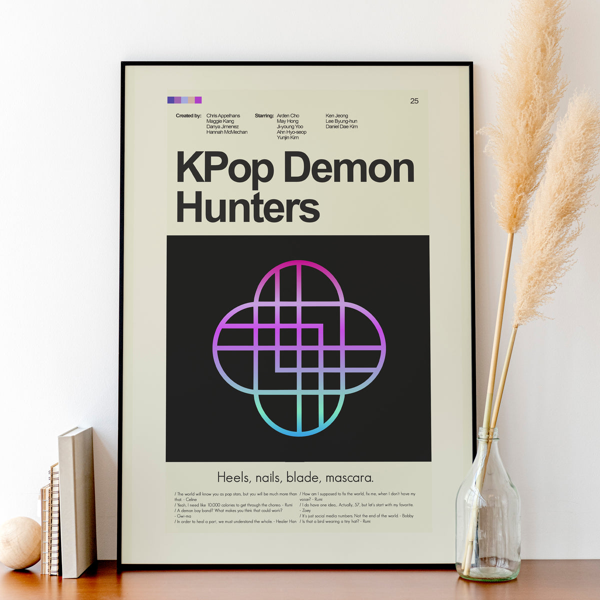 K-Pop Demon Hunters - Huntir/x | 12"x18" or 18"x24" Print Only