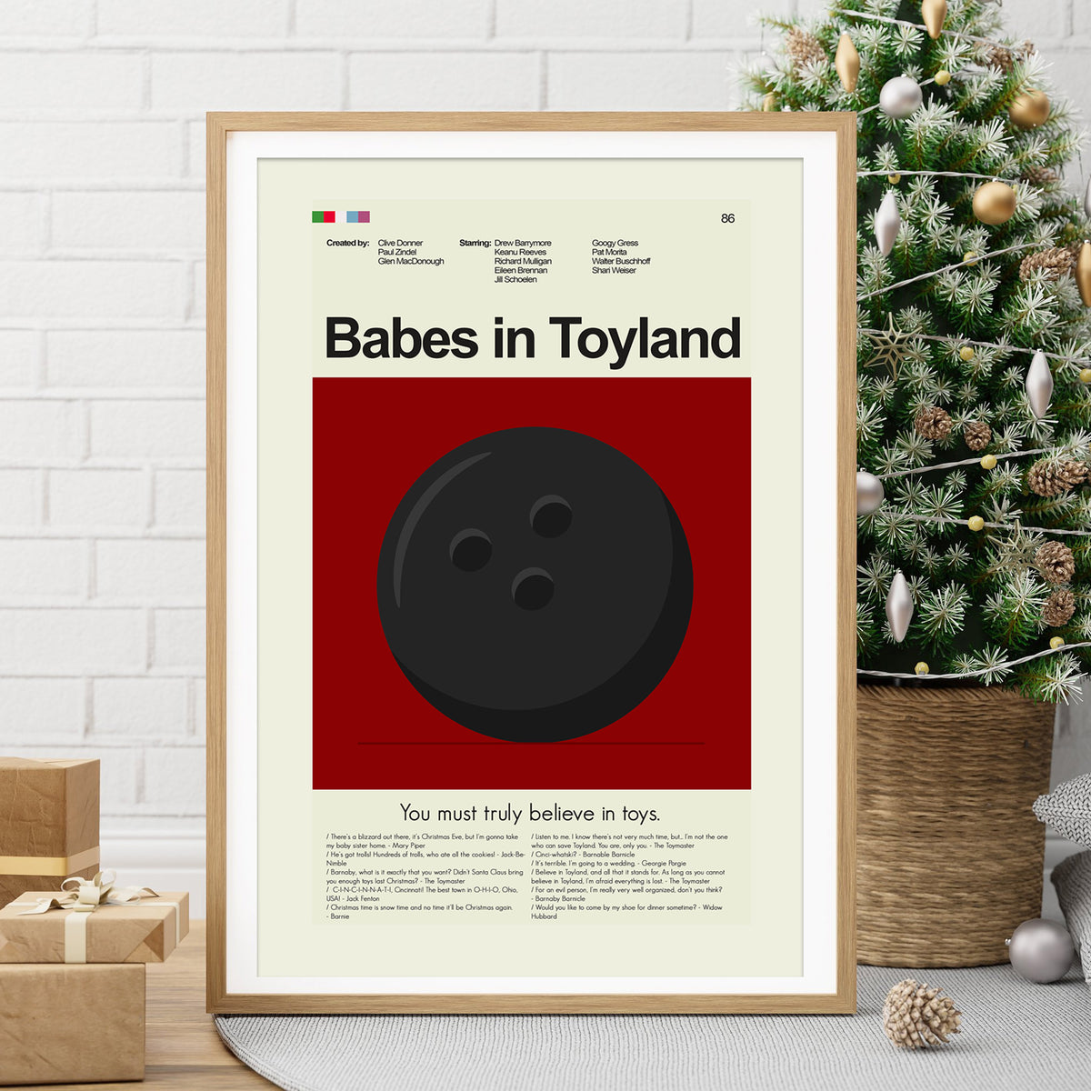 Babes in Toyland (1986) - Bowling Ball | 12"x18" or 18"x24" Print only