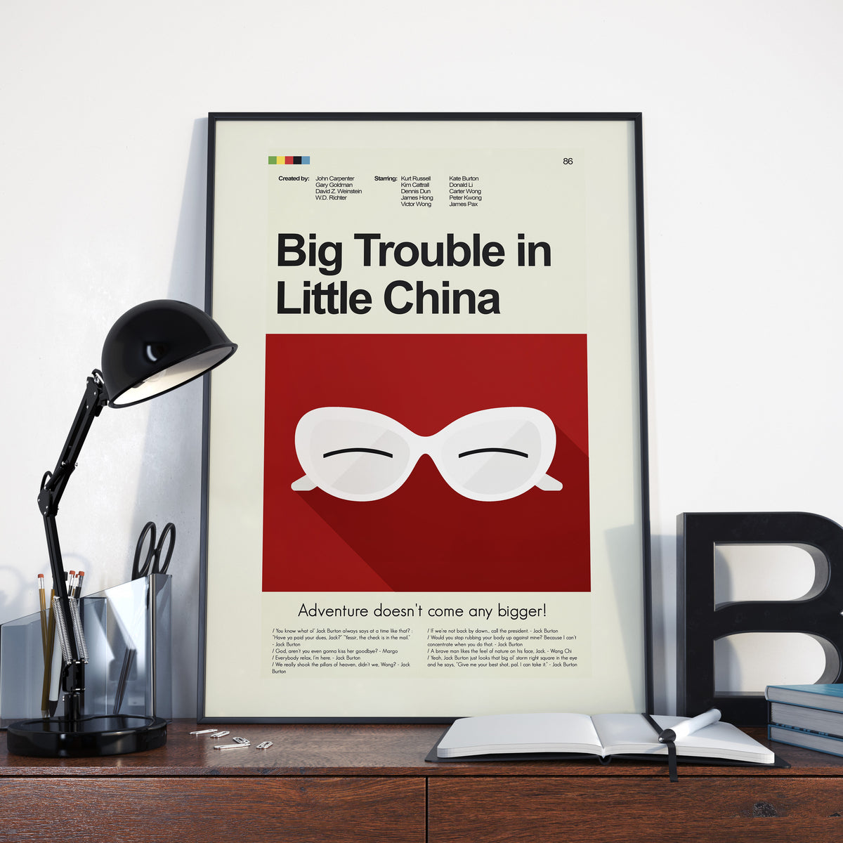 Big Trouble in Little China - Ijaak Glasses | 12"x18" or 18"x24" Print only