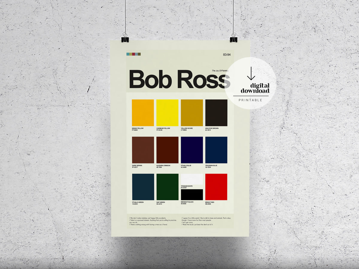 Bob Ross | DIGITAL ARTWORK DOWNLOAD