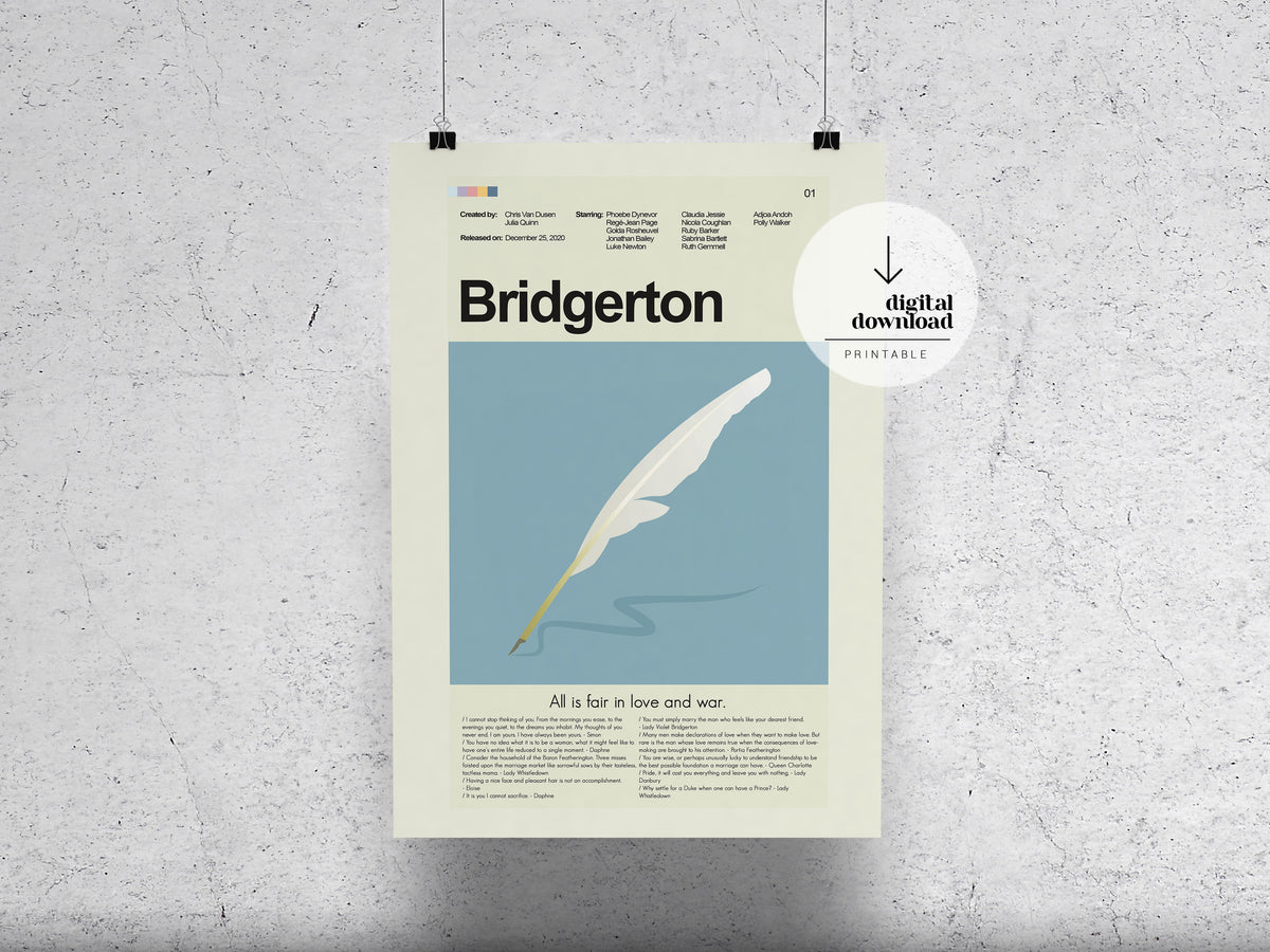 Bridgerton Season 1 | DIGITAL ARTWORK DOWNLOAD