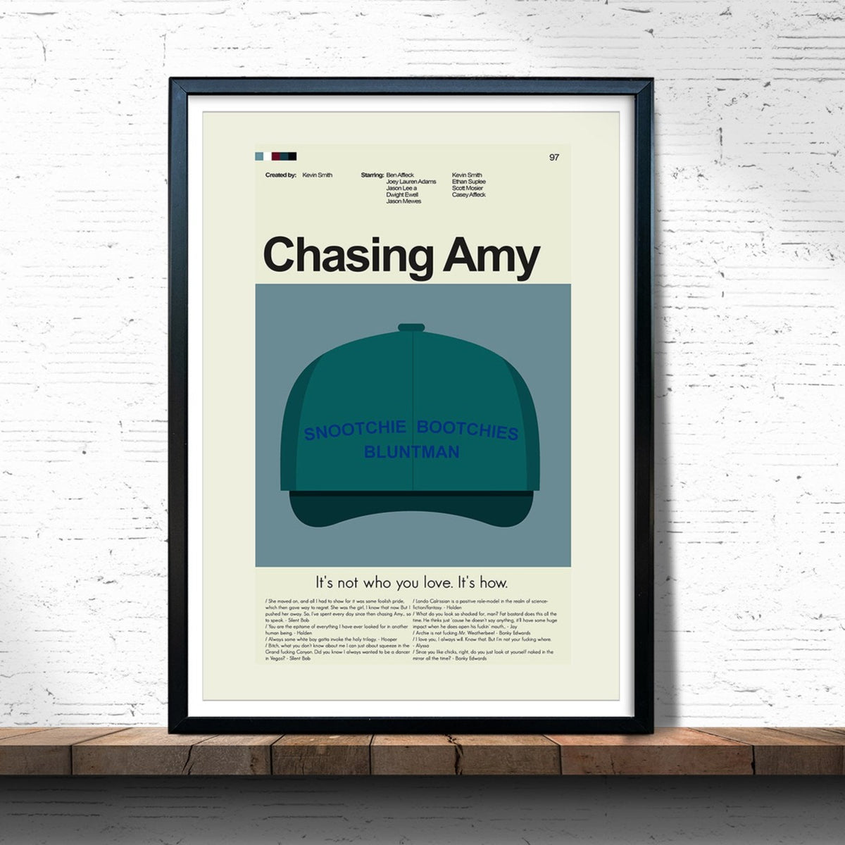 Chasing Amy - Snootchie Bootchies Hat | 12"x18" or 18"x24" Print only