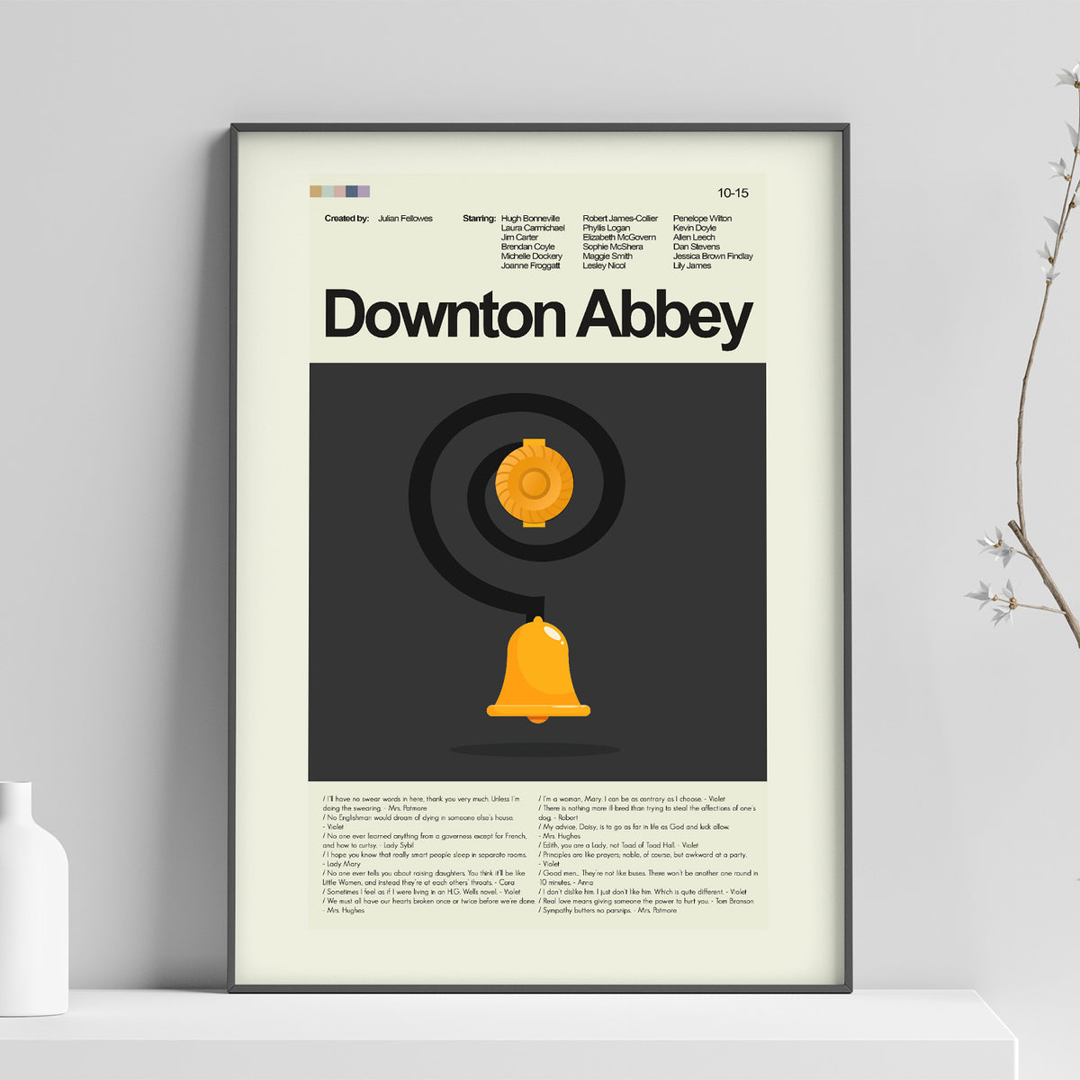 Downton Abbey - Bell | 12"x18" or 18"x24" Print only