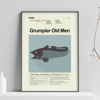 Load image into Gallery viewer, Grumpier Old Men - Catfish | 12&quot;x18&quot; or 18&quot;x24&quot; Print Only
