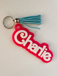 Load image into Gallery viewer, Barbie Name Acrylic Keychain | With or Without Tassel
