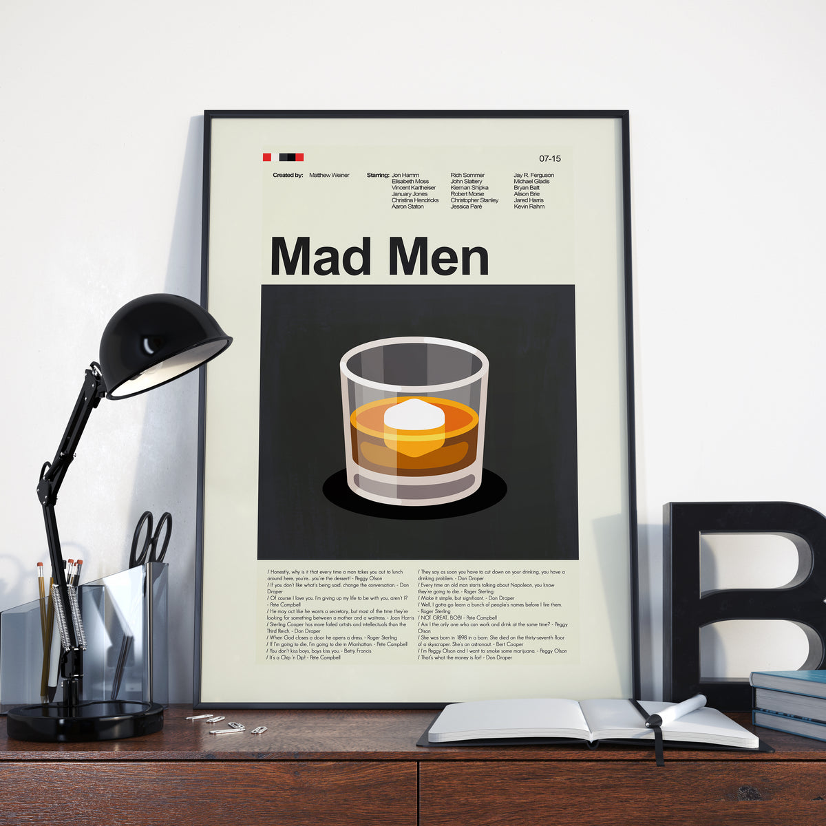 Mad Men - Whiskey | 12"x18" or 18"x24" Print only