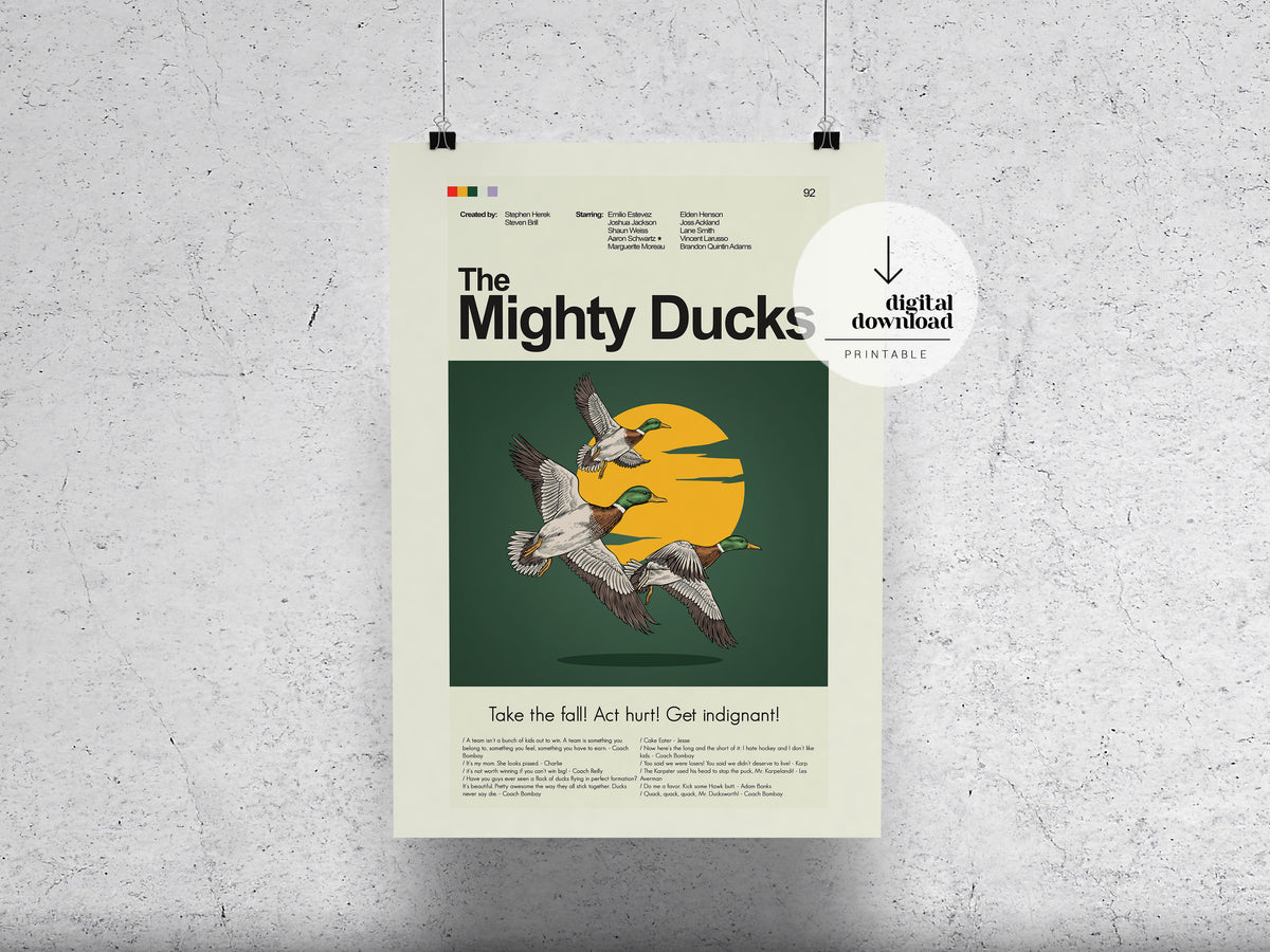 The Mighty Ducks | DIGITAL ARTWORK DOWNLOAD