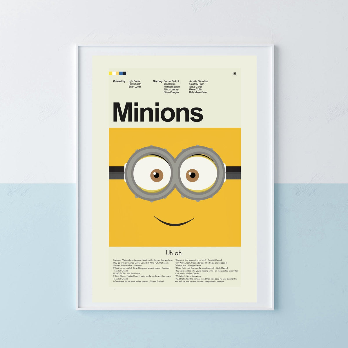 Minions Inspired | 12"x18" or 18"x24" Print only