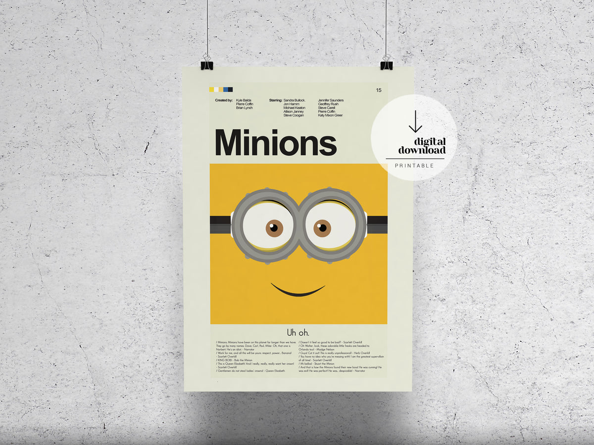 Minions | DIGITAL ARTWORK DOWNLOAD