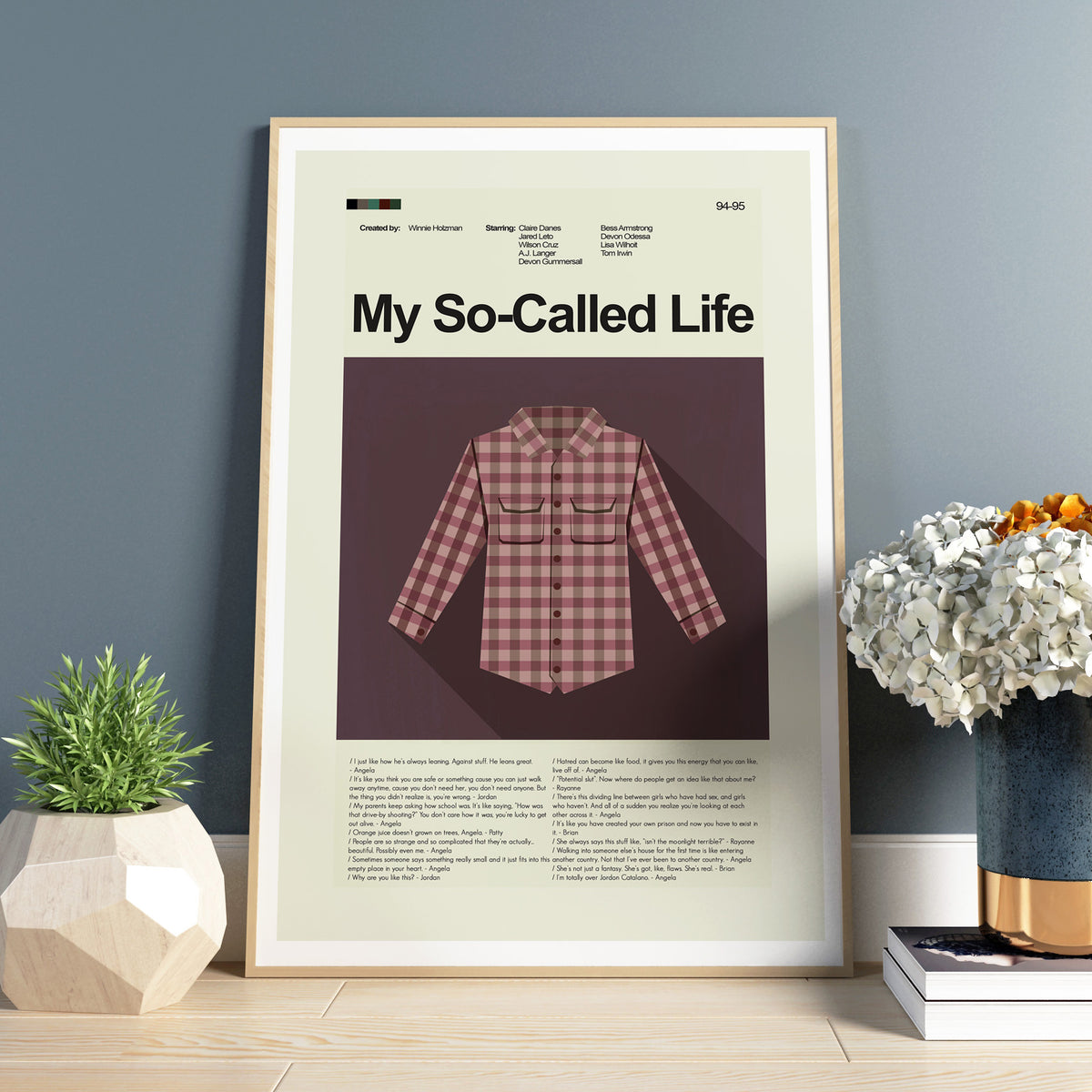 My So-Called Life - Flannel | 12"x18" or 18"x24" Print only