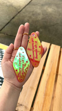 Load and play video in Gallery viewer, If I Go Missing... | Iridescent Keychain
