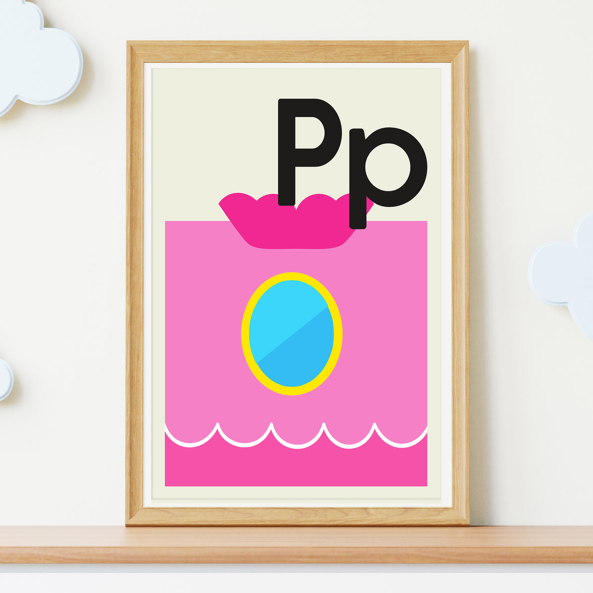 Princess Peach Alphabet Print | 12"x18" or 18"x24" Print only