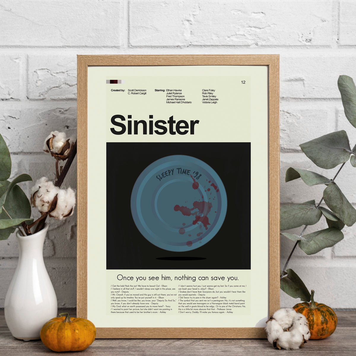 Sinister - 8mm Film Canister | 12"x18" or 18"x24" Print only