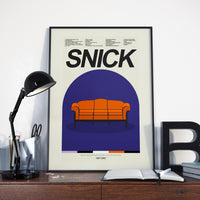 Load image into Gallery viewer, SNICK - The Big Orange Couch inspired print | 12&quot;x18&quot; or 18&quot;x24&quot; Print only
