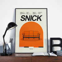 Load image into Gallery viewer, SNICK - The Big Orange Couch inspired print | 12&quot;x18&quot; or 18&quot;x24&quot; Print only
