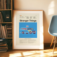 Load image into Gallery viewer, Stranger Things (Season 5) - Squawk Van | 12"x18" Print Only
