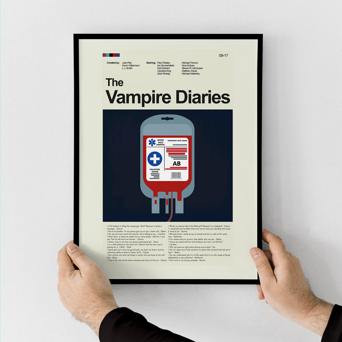 The Vampire Diaries - Blood Bag | 12"x18" or 18"x24" Print only