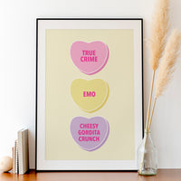 Load image into Gallery viewer, Candy Hearts | Fully Customizable 12&quot;x18&quot; or 18&quot;x24&quot; Print only
