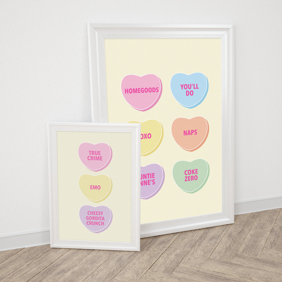 Candy Hearts | Fully Customizable 12"x18" or 18"x24" Print only