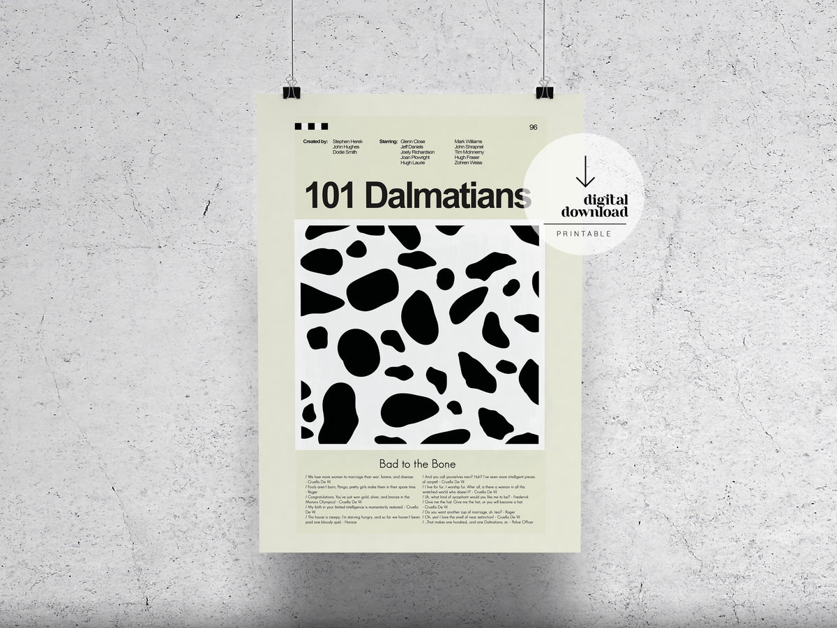 101 Dalmatians | DIGITAL ARTWORK DOWNLOAD