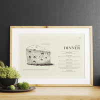 Load image into Gallery viewer, Schitt&#39;s Creek &quot;Family Dinner&quot; Blue Print  | 12&quot;x18&quot; or 18&quot;x24&quot; Print only
