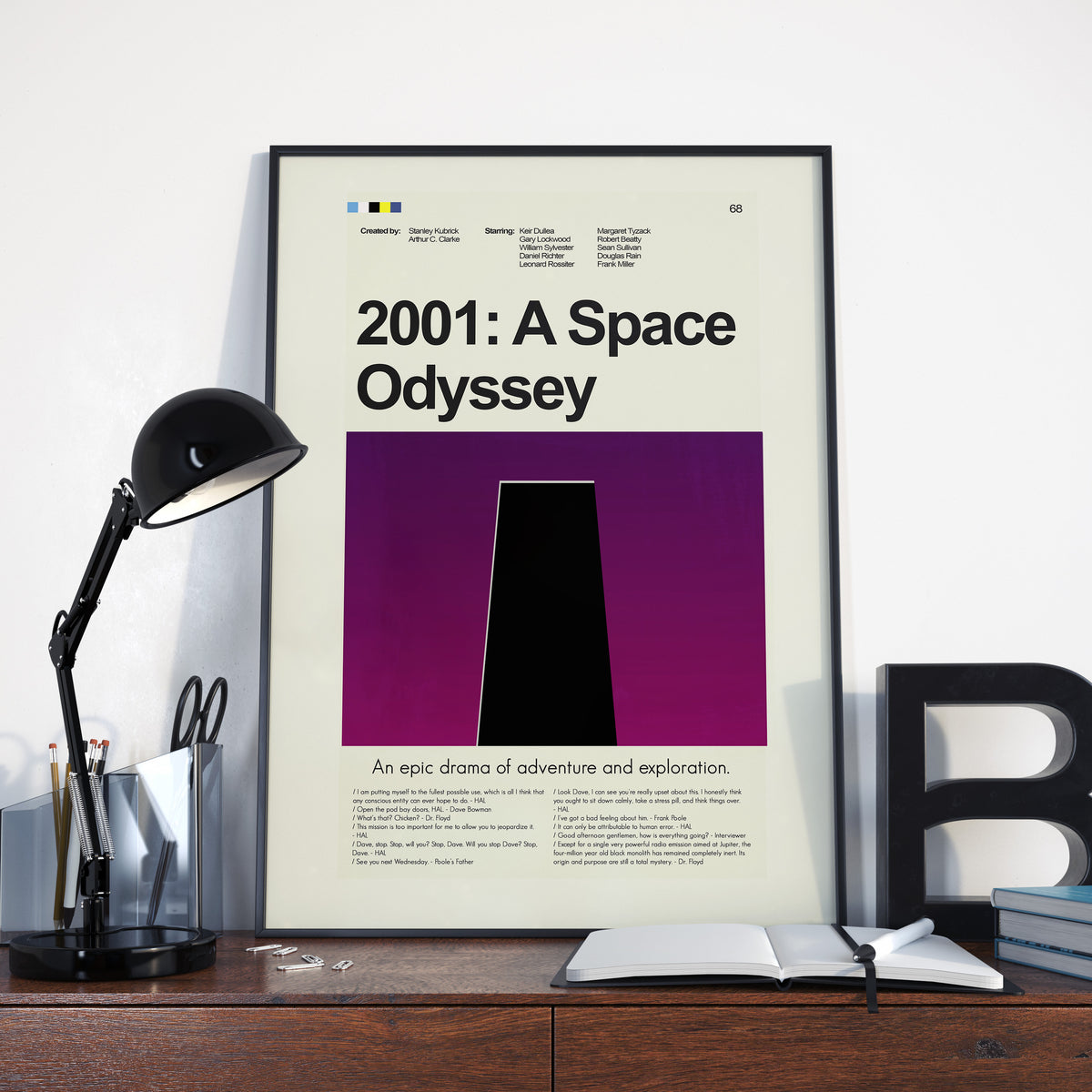2001: A Space Odyssey - The Monolith | 12"x18" Print Only