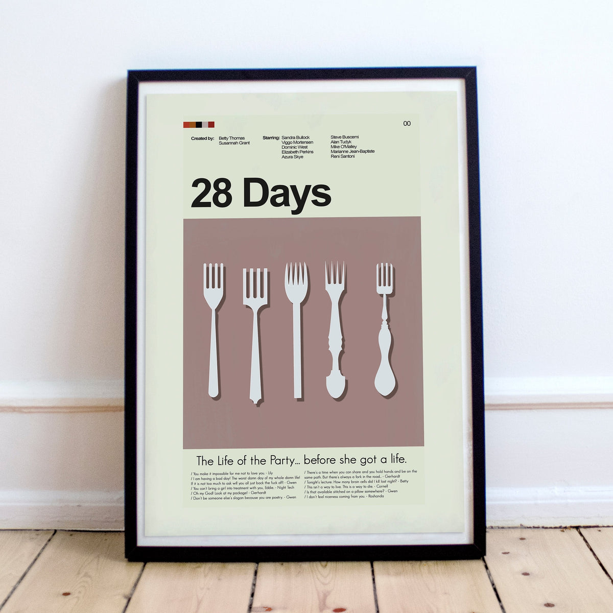 28 Days - Forks | 12"x18" or 18"x24" Print Only
