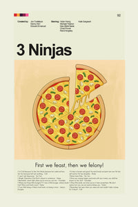 Load image into Gallery viewer, 3 Ninjas - The Pizza | 12&quot;x18&quot; or 18&quot;x24&quot; Print Only
