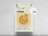 Load image into Gallery viewer, 3 Ninjas | DIGITAL ARTWORK DOWNLOAD
