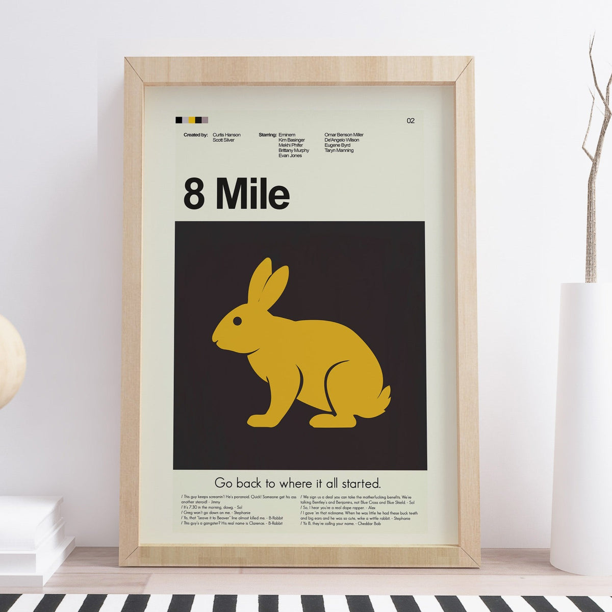 8 Mile - Rabbit | 12"x18" or 18"x24" Print only