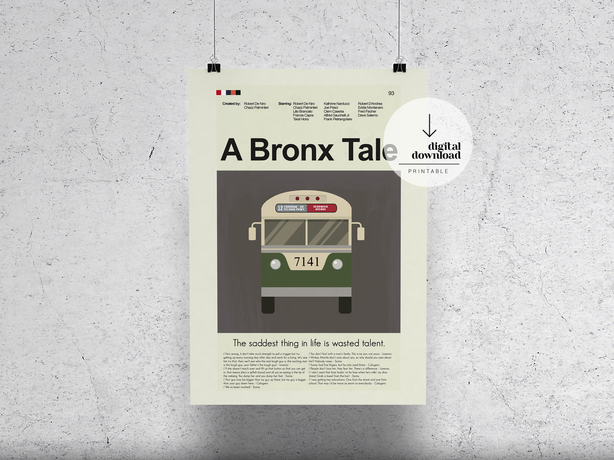 A Bronx Tale | DIGITAL ARTWORK DOWNLOAD